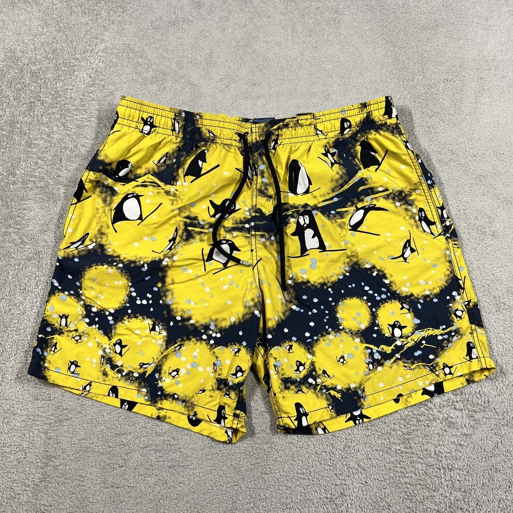 Vilebrequin Swim Shorts Mens 2XL Ski Penguin Print Lined Beach